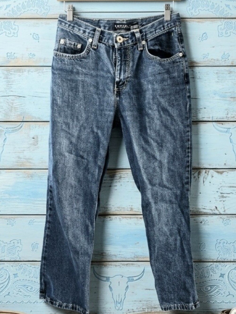 Buffalo David Bitton Slim Straight Leg Jeans Vintage Wash Size 26 XS